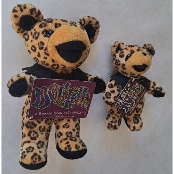 Delilah Bear Grateful Dead Plush Doll Lil Del Music Concert Tour Gift Beanie NWT - Picture 2 of 4